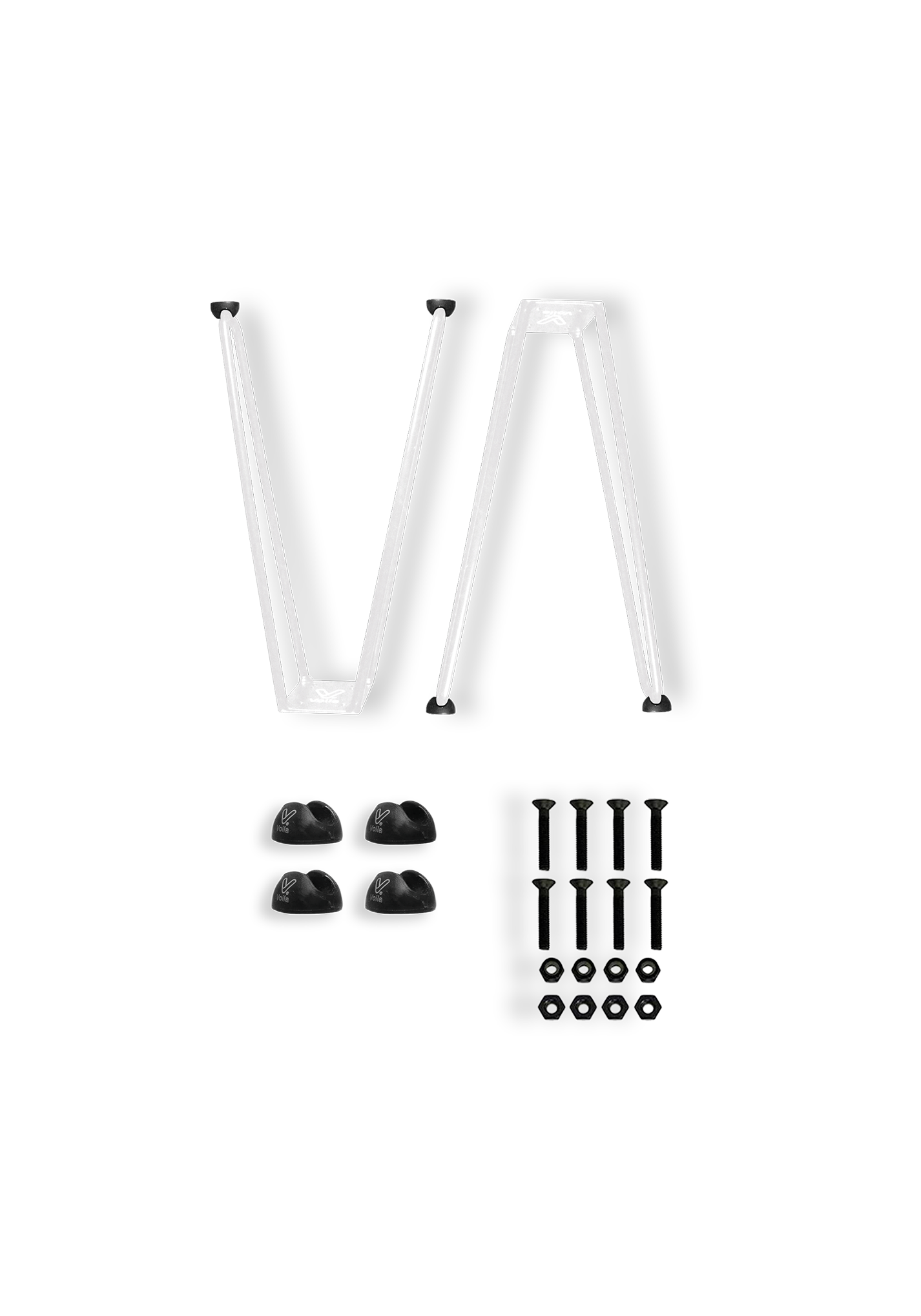 Voila skateboard legs - Wit