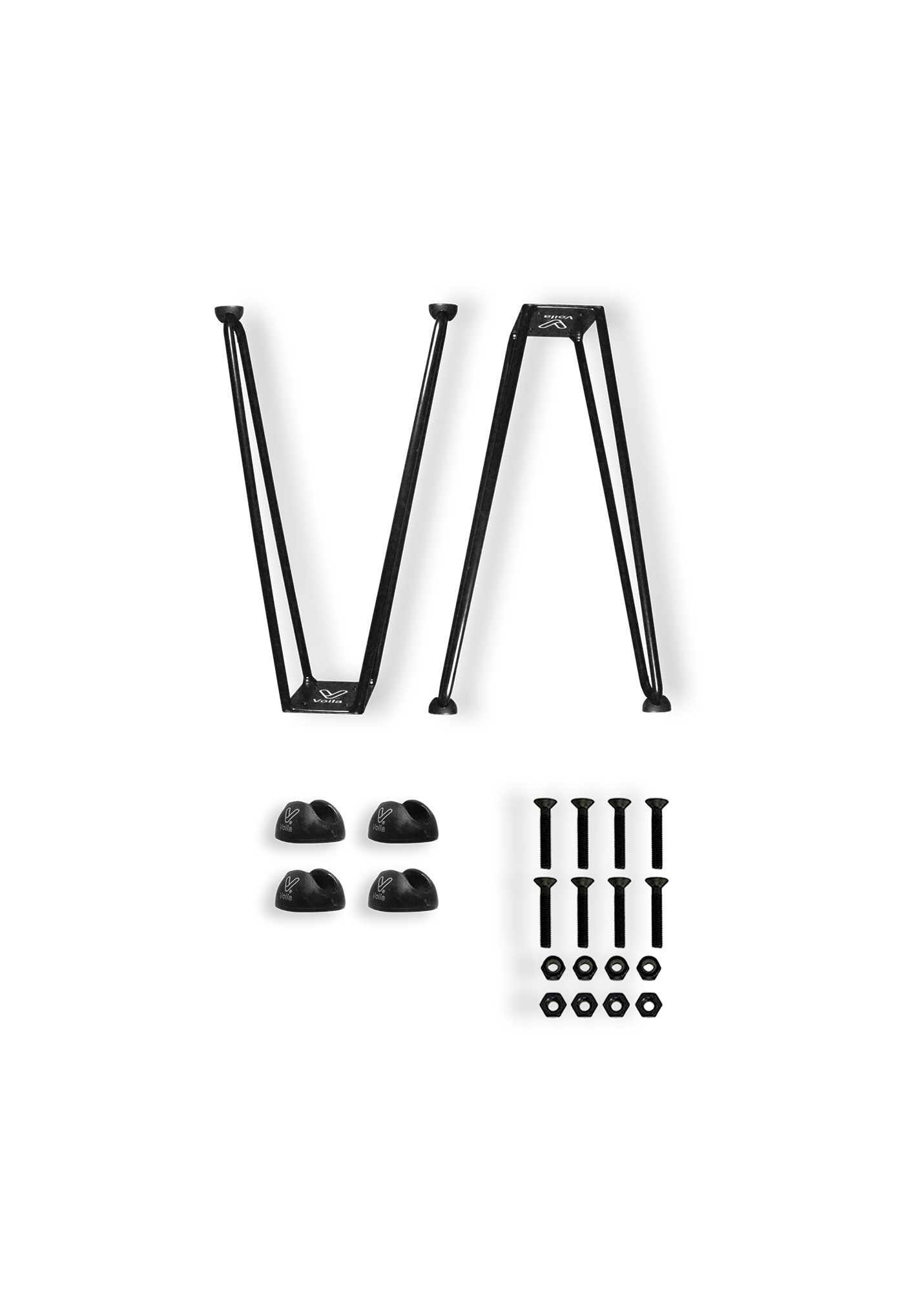 Voila skateboard legs - Zwart